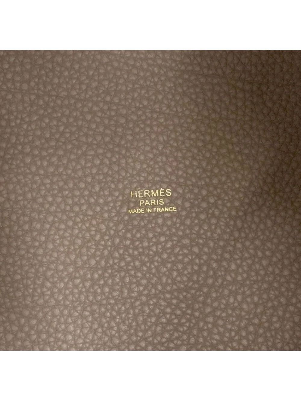 Hermes Picotin Lock Etoupe Gold Handbag Taurillon Clemence